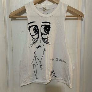 I’m Sorry cropped tank